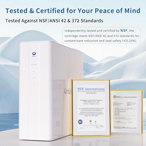 Ontulor S3OP Reverse Osmosis System 9 Stage Water Filter Reduces PFAS, PFOA/PFOS, TDS, Lead, Chlorine, Bad Taste & Odor NSF/ANSI 42 Certified TDS Meter Included（S3OP-with Tank System） - Image 2