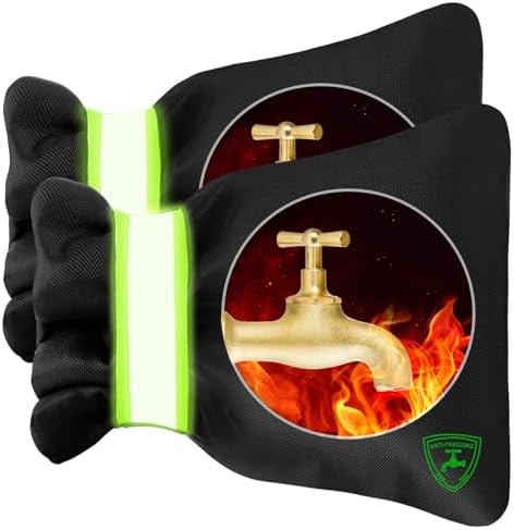 2Pack Outdoor Faucet Covers for Winter, 6.7" W x 8.3" H Hose Bib Covers by FloraSea