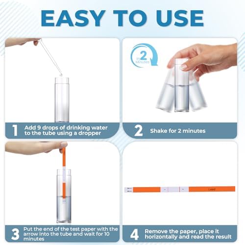 Lead Water Test Kit: Accurate Lead Detection to 5 PPB & Results in 10 Minutes - at Home Water Lead Testing Kit for Drinking Water & Tap & Well Water - Image 4
