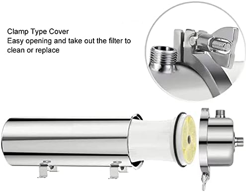 INTBUYING Stainless Steel Ultrafiltration Membrane Filter PVDF Ultrafiltration Membrane External Pressure Washable Water Purifier Whole House Water 1000L/H - Image 4