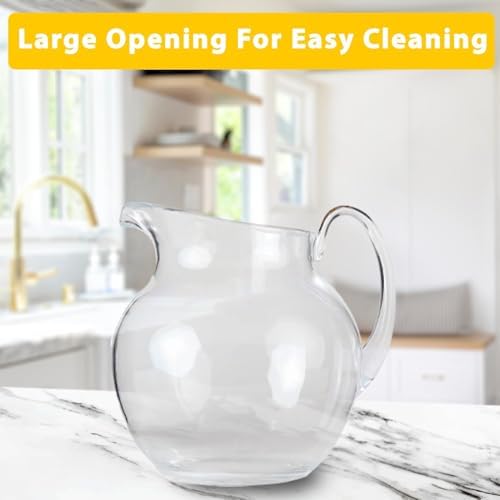 Lily's Home 100 oz Shatterproof Plastic Pitcher, the Large Capacity Makes it Excellent for Parties, Both Indoor and Outdoor, Clear - Image 4