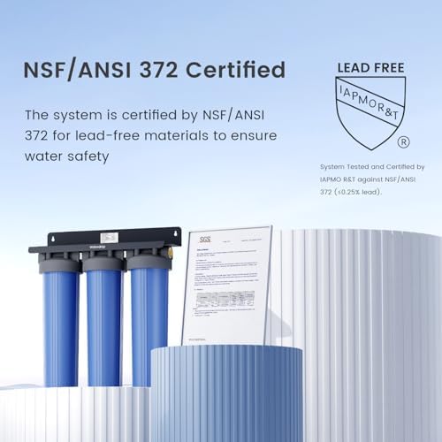Waterdrop WHF3T-PG 3-Stage Whole House Water Filter System, 5 Micron - Image 4