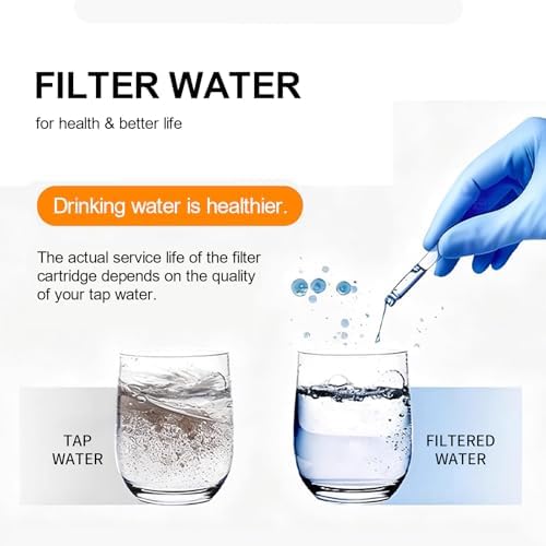 Metal Water Filter for Sink Faucet Extender with 5 Cartridges - Image 3