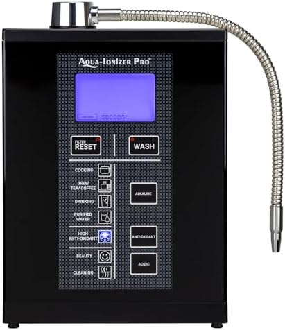 Aqua Ionizer Deluxe 9.5 Anti-Oxidant Boost Water Ionizer |Produces pH 3.0-11.5 Alkaline Water Filtration System| Up to -880mV ORP | 4000 Liters Per Filter | 7 Water Settings by Aqua-IonizerPro