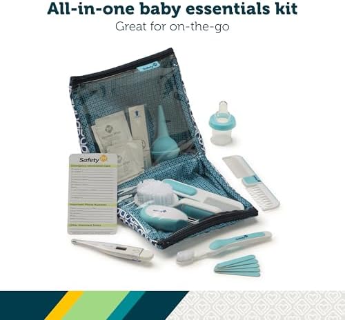 Safety 1st Deluxe Baby Healthcare and Grooming Kit, Arctic Blue, Newborn Baby Essentials, One Size, 25 Piece Set (Pack of 12) - Image 2