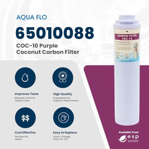 Aqua Flo COC-10 Purple Activated Carbon Filter Cartridge 65010088 - Image 2