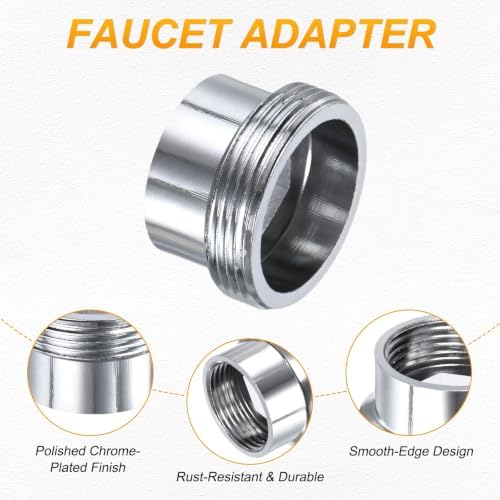 M METERXITY 2-Pack Faucet Adapter, M16 Female to M22 Male, for Kitchen - Image 2