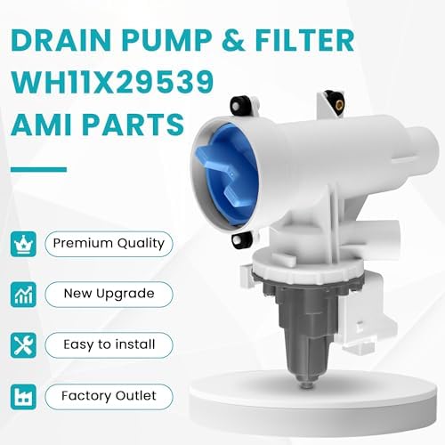 WH11X29539 WH11X39237 Washer Drain Pump and Filter Fit for G-E Washers - Image 2