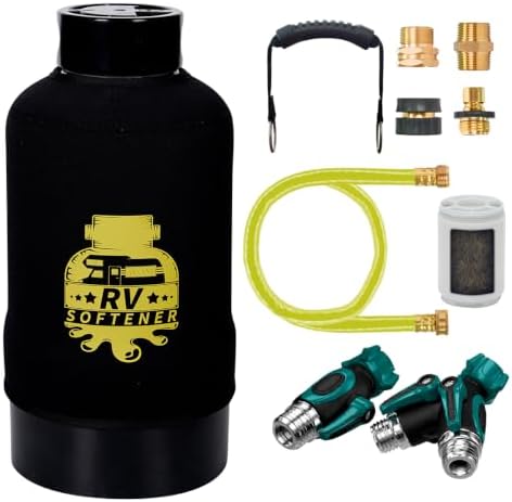 Filterelated RV Water Softener, 16000 Grain, Heavy Metal Filter, 3/4 Brass by Filterelated