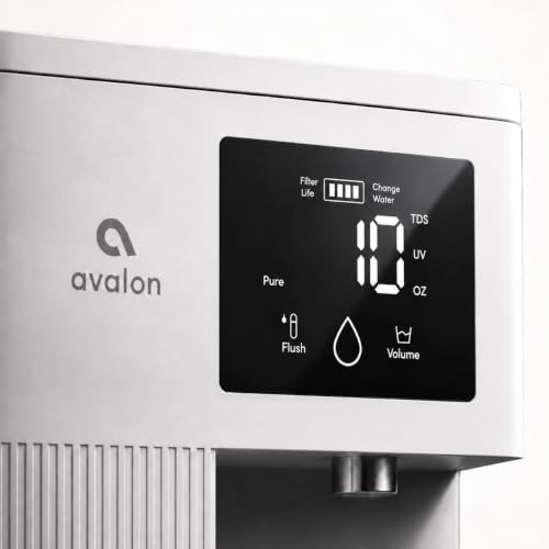 Avalon Countertop Reverse Osmosis Water Dispenser with Pitcher, 4 Stage Filtration, Digital Display, TDS Level, Filter Indicator, Self Cleaning, White - Image 3
