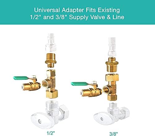 Metpure Ice Maker Fridge Installation Kit - 3/8" Fittings with 3/8" OD 25 Feet White Tubing for Potable Drinking Water - Image 5