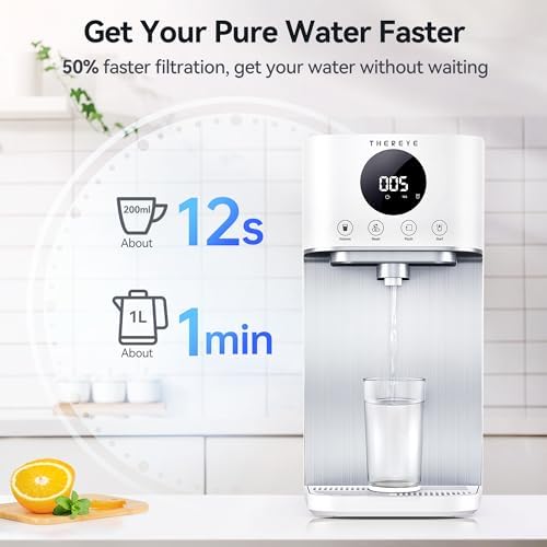 Thereye Reverse Osmosis System Countertop Water Filter, NSF/ANSI 58 Tested, 7 Stage RO Filtration, Fast Water Delivery, 3:1 Pure to Drain, BPA Free Water Purifier for Home, No Installation - Image 3