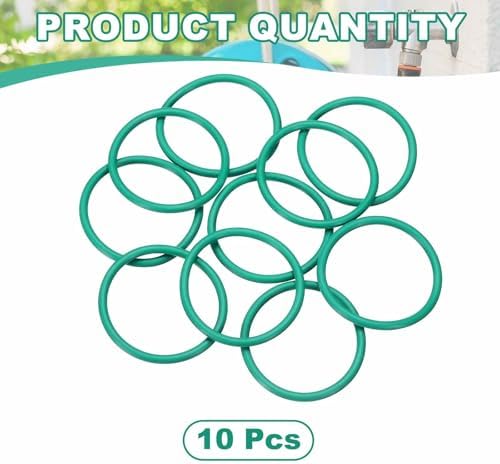HARFINGTON 10 Pcs Fluorine Rubber O-Rings 32mm OD 27.2mm ID 2.4mm Width Round Sealing O Ring Seal Gasket for Industrial Engines Plumbing Faucet Hose Automotive - Image 3