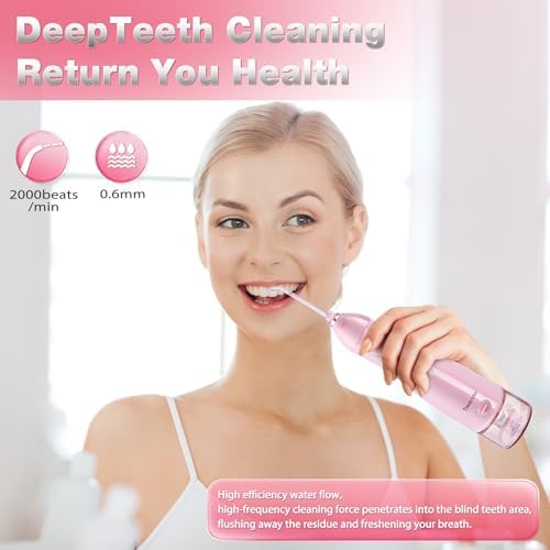 TOVENDOR Electric Water Flosser, Cordless Dental Oral Irrigator for Teeth - Image 2