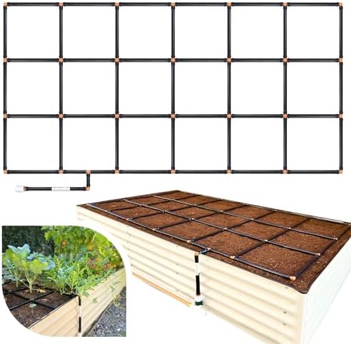 Garden Grid 3x6 | Raised Garden Irrigation System | Prebuilt, No Dry Spots by GardenInMinutes