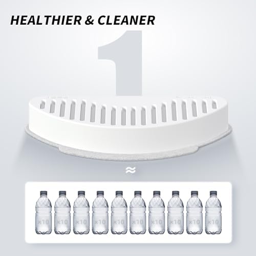 uahpet Official Water Fountain Filters Upgraded 3 Filters & 6 Sponges for 67oz/2L Automatic Pet Fountain - Image 7
