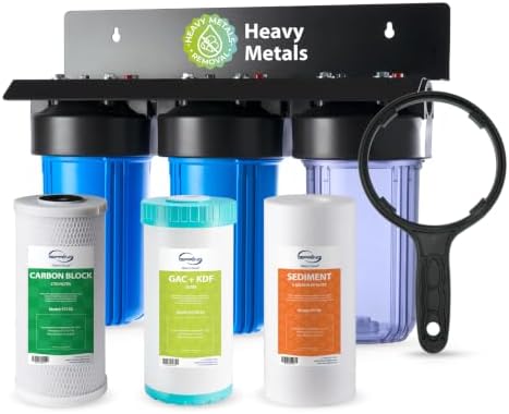 iSpring WGB31BC-KS Whole House Water Filter System w/Clear Filter Housing by iSpring