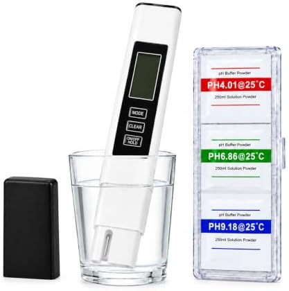 Digital TDS Meter, Water Quality Tester Pen for Water, Aquarium, Hydroponics and Pool-(White) by Supmea