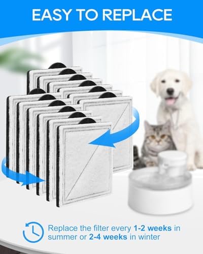 16 Pack Cat Fountain Filter Compatible with PetSafe Water Fountain - Image 5