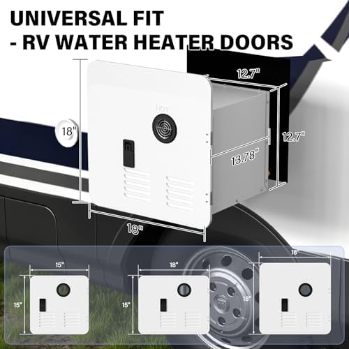 18 x 18 Inches RV Water Heater Door,RV Water Heater Replacement Cover Panel - Image 6