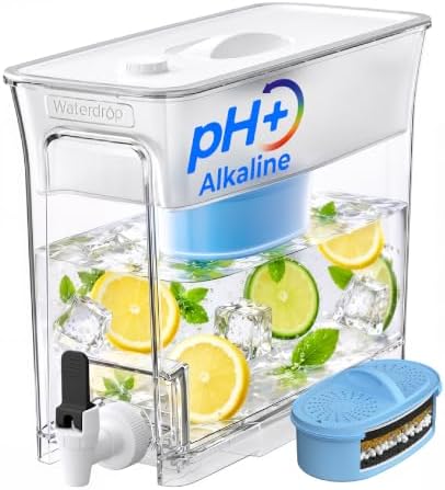 Waterdrop WFD-40W-L-A Water Filter Dispenser, Alkaline Filtration, White by Waterdrop