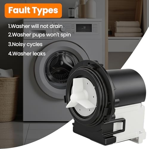 【 】4681EA2001T OEM Washer Drain Pump, Compatible with LG & Kenmore Washing Machines, with an additional seal ring kit - Image 5