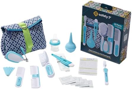Safety 1st Deluxe Baby Healthcare and Grooming Kit, Arctic Blue, Newborn Baby Essentials, One Size, 25 Pieces by Safety1st