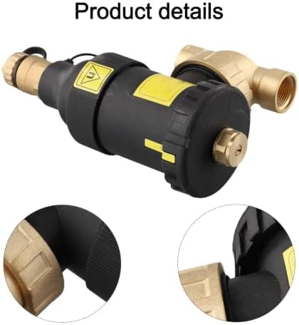 G3/4 Heated Magnetic Sludge Separator for Boiler Systems, 12000 Gauss Dirt Filter with Vent and Drain, 175 CWP Rating - Image 5