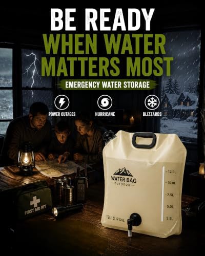 3.17 Gallon/12L Collapsible Water Container with Spigot - Image 4