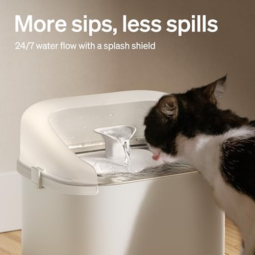 PETLIBRO Splash Shield for 3L Dockstream 2 Cat Water Fountain PLWF106 PLWF116 and PLWF305 Prevent Water Spills, Large top Radius, Easy to Remove & Clean - Image 2