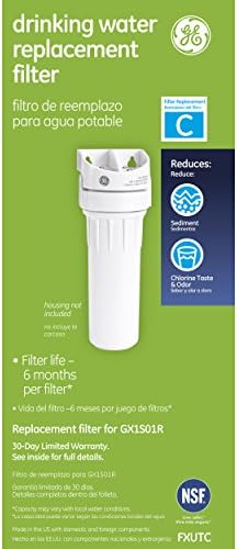 GE Basic Single Stage Drinking Water System Replacement Filter, Fits GX1S01R Under Sink Filtration System, Replace Every 6 Months, FXUTC | (Pack of 3) - Image 2