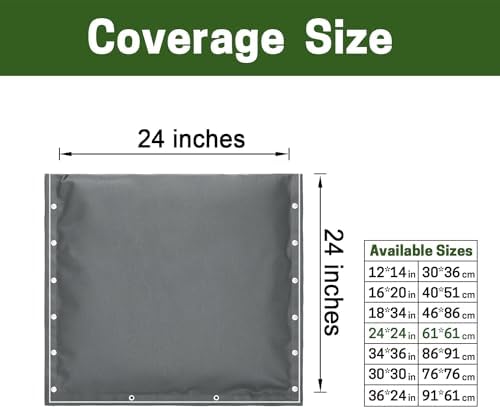 Insulated Backflow Preventer Cover 24×24 in & 24×36 in, Outdoor Pipe Insulation for Winter Freeze Protection, Irrigation Pipe, Sprinkler Valve, Winter Water Well Pump Covers - Image 2