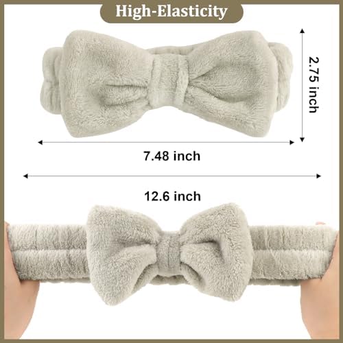 Ondder 8 Pcs Coffee Skincare Headbands Microfiber Hairband for Women Facial, Make Up, Spa, Yoga, Hair Band - 1 Pack of 8 Headbands - Image 6