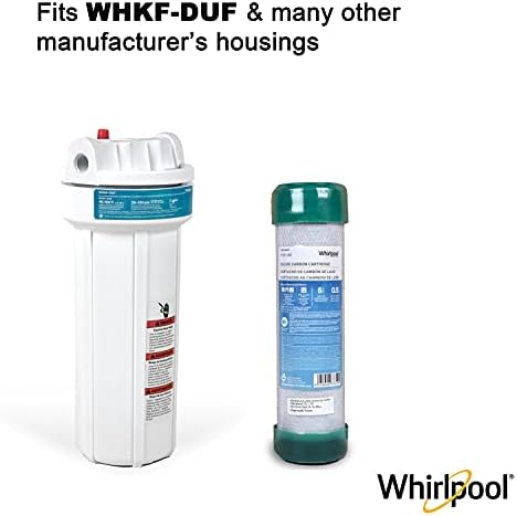 Whirlpool Undersink Premium Carbon Block Filter WHKF-DB2, 0.5 Micron Rating Reduces Mercury, Lead, Cysts, Asbestos, 6-Month Life, Use for Home Drinking Water Filtration or Reverse Osmosis System - Image 4