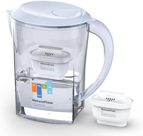 Water Filter Pitcher 3.5L, 1-Pack Filters by Natureflow