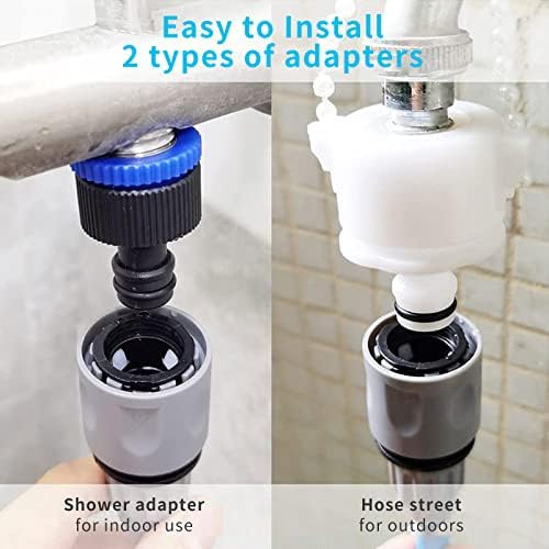 Dog Shower Attachment Slip-On Dog Shower Hose for Bathtub Faucet Detachable Shower Head Sprayer, 6ft Handheld Shower Attachment Hose for Sink/Shower - Image 5