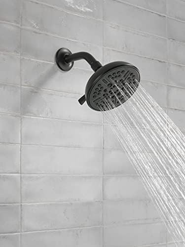 Delta Faucet 8-Spray Touch-Clean Matte Black Shower Head, Delta Shower Heads, Showerhead, Shower Head Black, 1.75 GPM Water Flow, Matte Black 75898CBL - Image 2