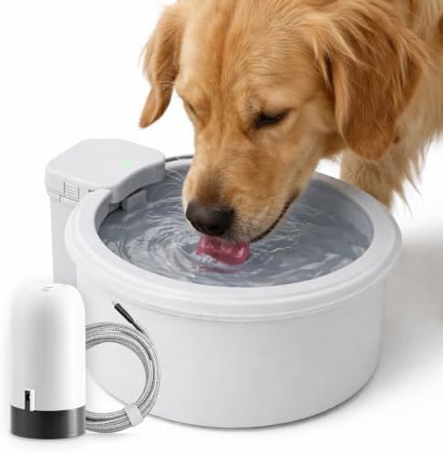 9" Self-Refilling Dog Water Bowl & Bottle Pump Bundle by AlwaysFull