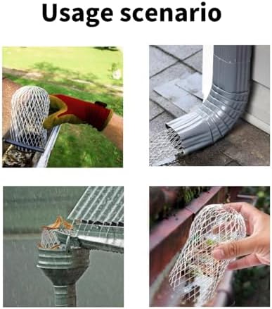Metal Aluminum Filter Meshes Gutters Debris Mud Trap Guards Drain Pipe Covers Downpipe Guttering Systems Drain Pipe Covers - Image 5