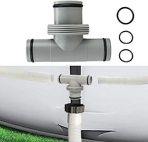 Hose Adapter and Filter Pump Hose Connector, T-Connector 1.5 in to 1.5 in Pool Hose Connector (1.5 in to 1.25in) - Image 2