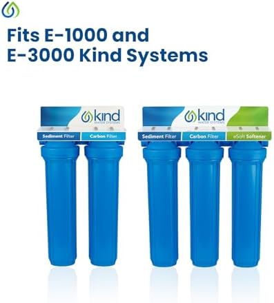 Kind Water Systems Kind Water 5-Micron Sediment & Carbon Replacement Filters – Fits Kind & Evo E-1000/E-3000 Whole House Water Systems – Includes O-Ring Kit & Lubrication – 6-12-Month Filter Refill - Image 4