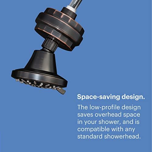 Brondell Shower Filter VivaSpring, Compact Rubbed Bronze – High Output, 100% High-Purity KDF Filtration, With FF-30 Filter Cartridge, Filtered Shower Water for Healthier Skin & Hair - Image 6