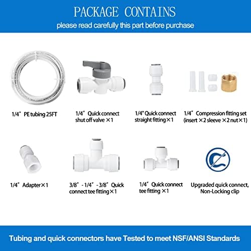 Ice Maker Water Line Kit - 25FT Water Line&Quick Fittings for Refrigerator - Image 6