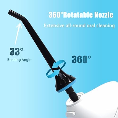 Replacement Tips for Oralfree,Nicwell,Nicefeel,COSLUS,Mospro,Zerhunt Water Flosser, Oral Irrigator Jet Tip Nozzel Black, 3 Pack - Image 2