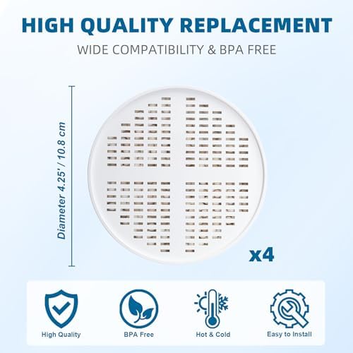 Vitamin C + Vitamin E + Vitamin A Shower Filter Replacement Cartridge for Aquahomegroup Shower Head Filter - 4 Packs - Image 5