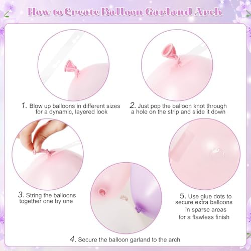 Dusty Purple Balloon Arch Kit for Baby Shower Bridal Shower Decorations - Image 6