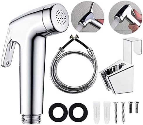 LikeHome Bidet Sprayer for Toilet,Handheld Bidet Rinse Spray Head Hand Toilet Attachment Sprayer Chrome（Without T-Adapter） by LikeHome