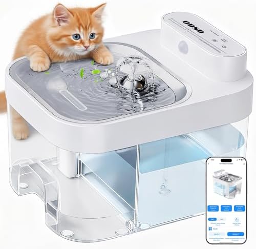 ODSD Filterless Cat Water Fountain - App Monitoring Pet Water Dispenser by ODSD