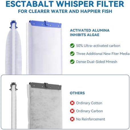 Upgraded 16-Pack Large Filter Cartridges for Tetra Whisper Bio Bag Filters - Image 3