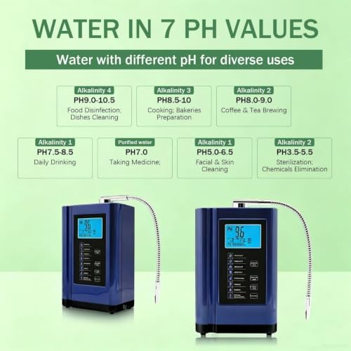 Alkaline Water Ionizer Machine for Home, pH Adjustable 7 Settings Filter - Image 7
